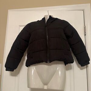 Kids Black Puffer Jacket